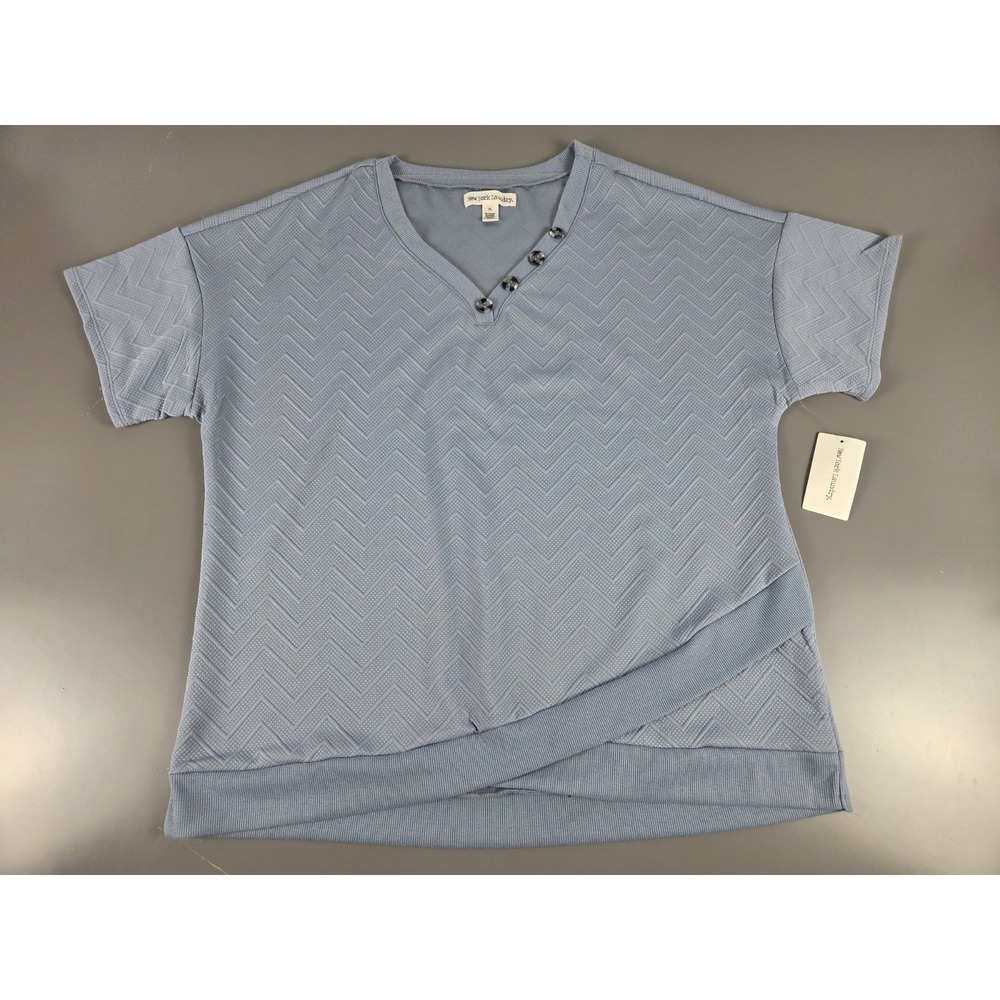 New York Laundry XL V-Neck , Light‎ Blue